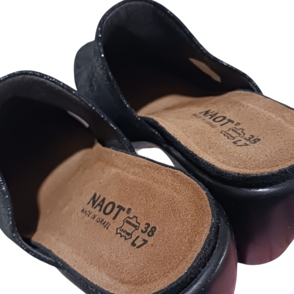 NAOT Eden Dream Lace Paisley Nubuck Mule Clog 38 - Picture 7 of 14